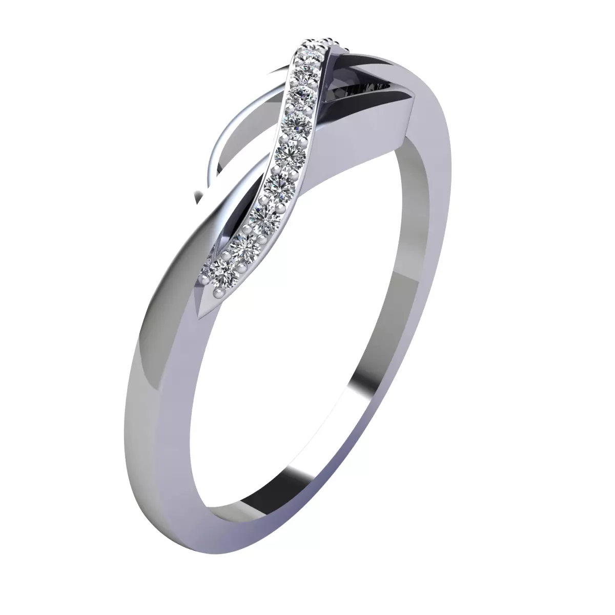 Diamond Ring  3D print model_0