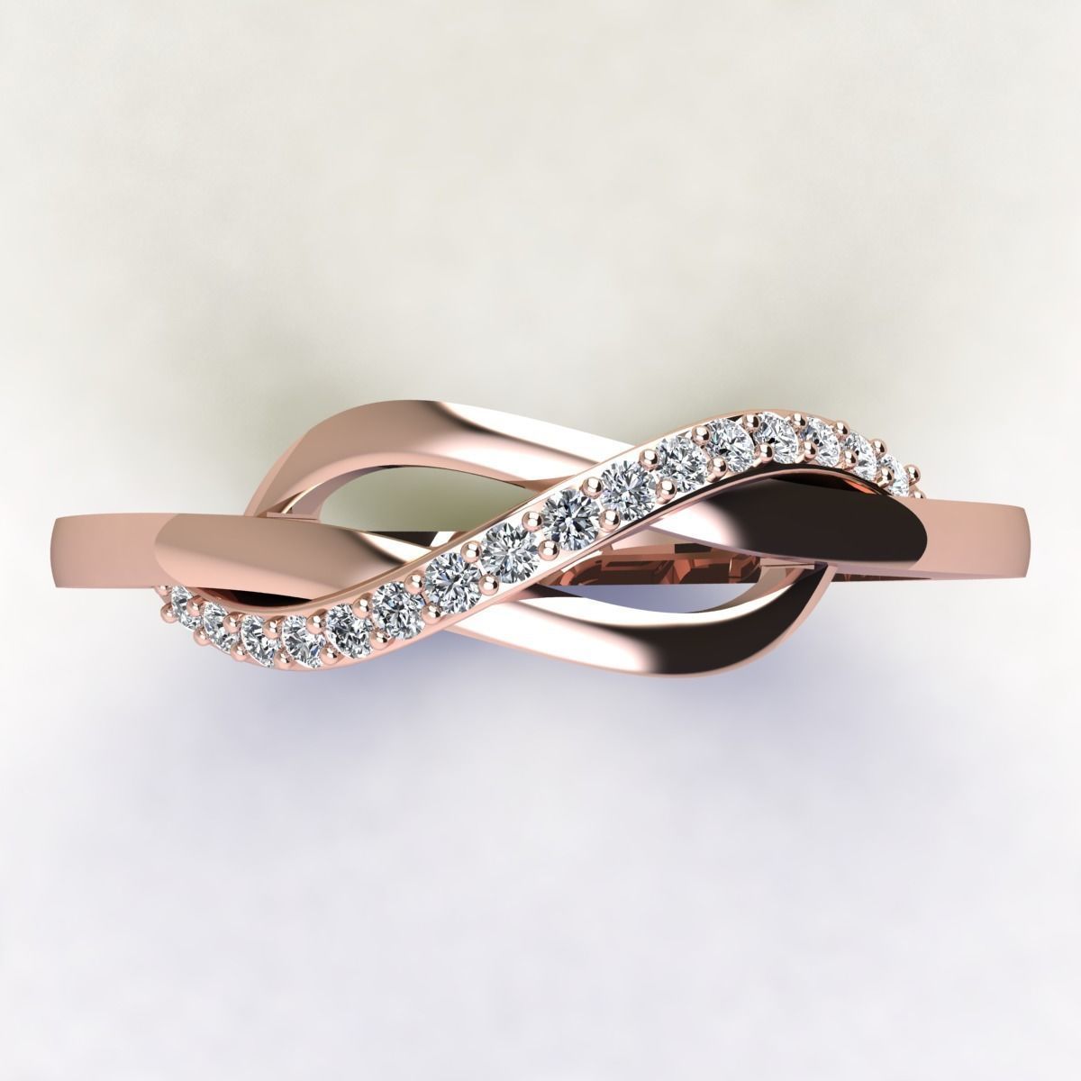 Diamond Ring  3D print model_11