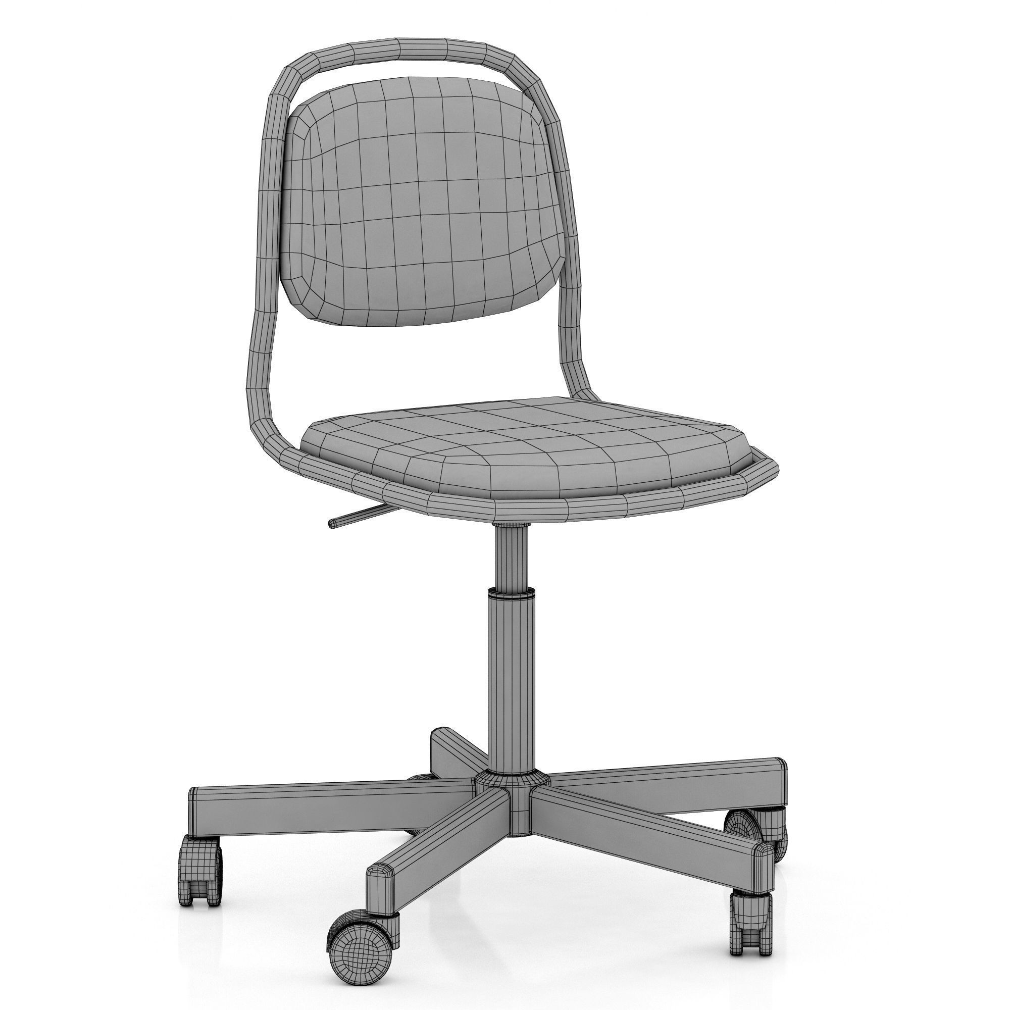 ORFJALL office chair with seat 3D model_9