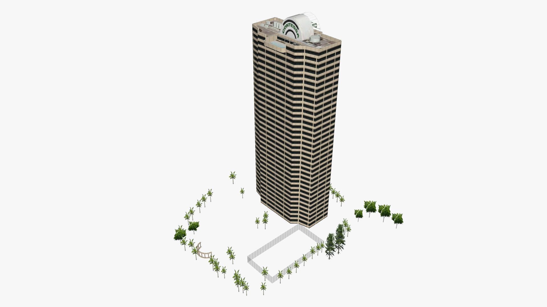 Contessa Apartments Low-poly 3D model_2