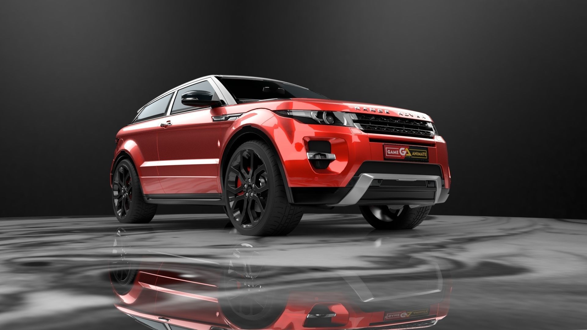 Range Rover Evoque Realistic 3D Car Model Low-poly 3D model_2