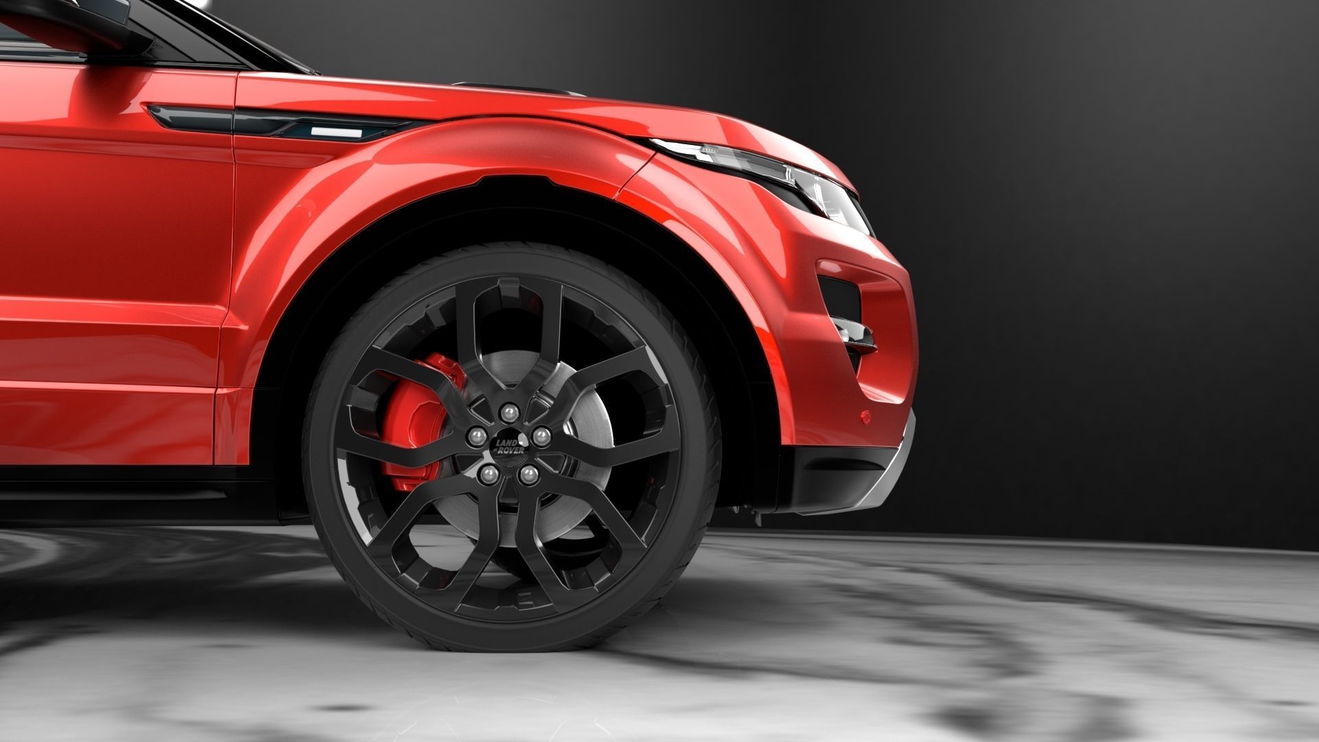 Range Rover Evoque Realistic 3D Car Model Low-poly 3D model_4