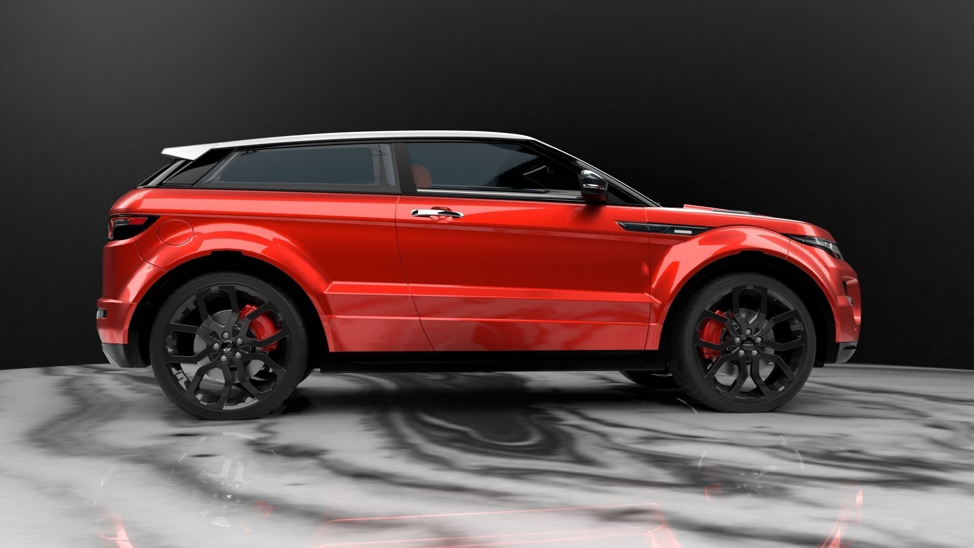 Range Rover Evoque Realistic 3D Car Model Low-poly 3D model_14
