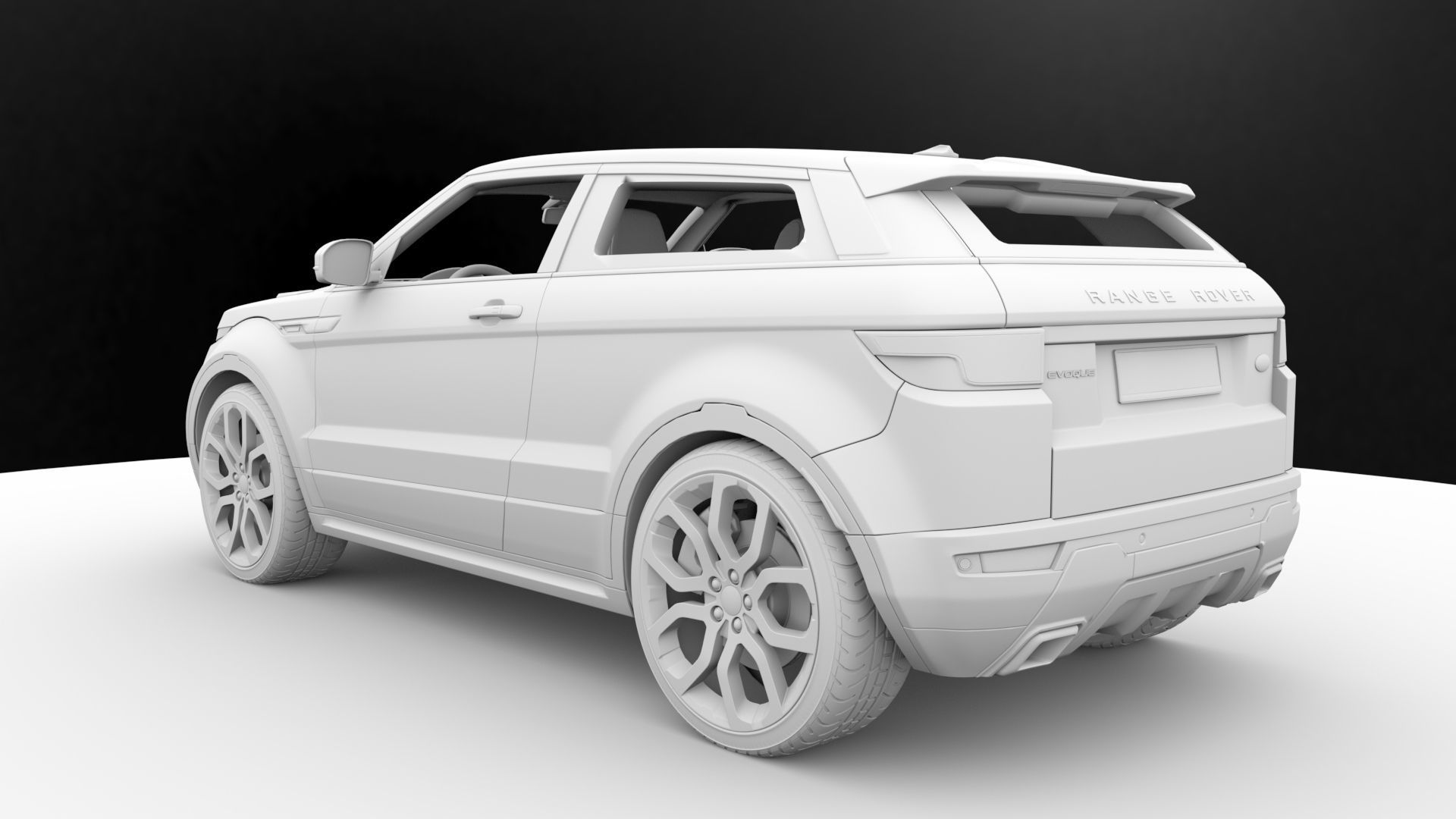 Range Rover Evoque Realistic 3D Car Model Low-poly 3D model_20