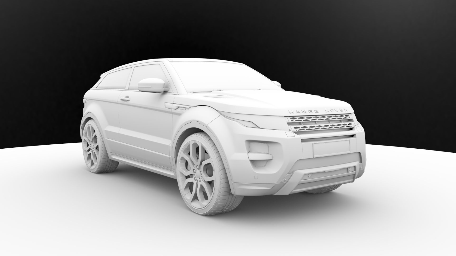 Range Rover Evoque Realistic 3D Car Model Low-poly 3D model_22
