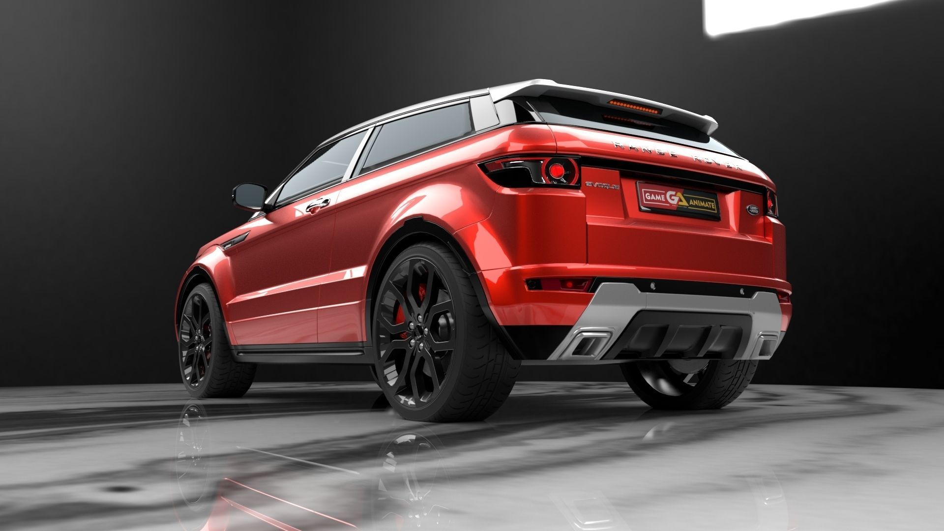 Range Rover Evoque Realistic 3D Car Model Low-poly 3D model_16