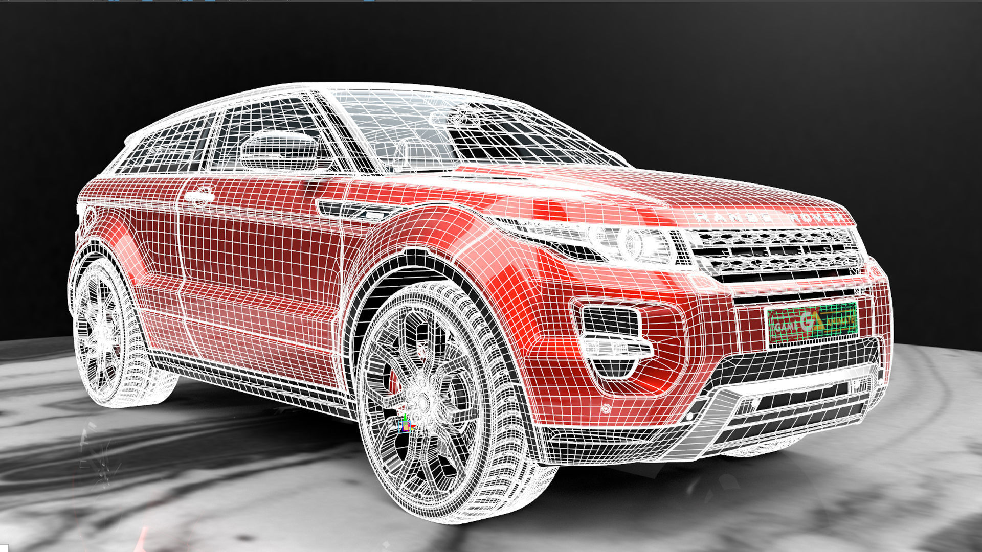 Range Rover Evoque Realistic 3D Car Model Low-poly 3D model_18
