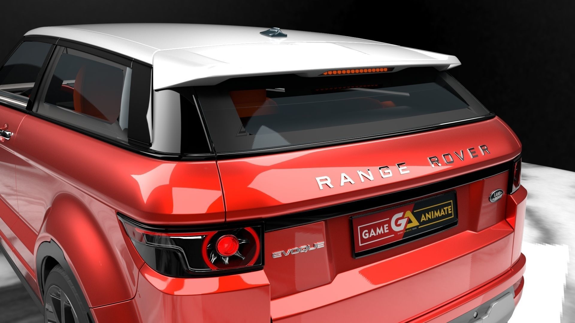 Range Rover Evoque Realistic 3D Car Model Low-poly 3D model_10