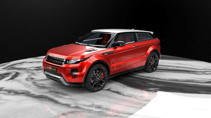 Range Rover Evoque  Realistic 3D Car Model  Low-poly 3D model