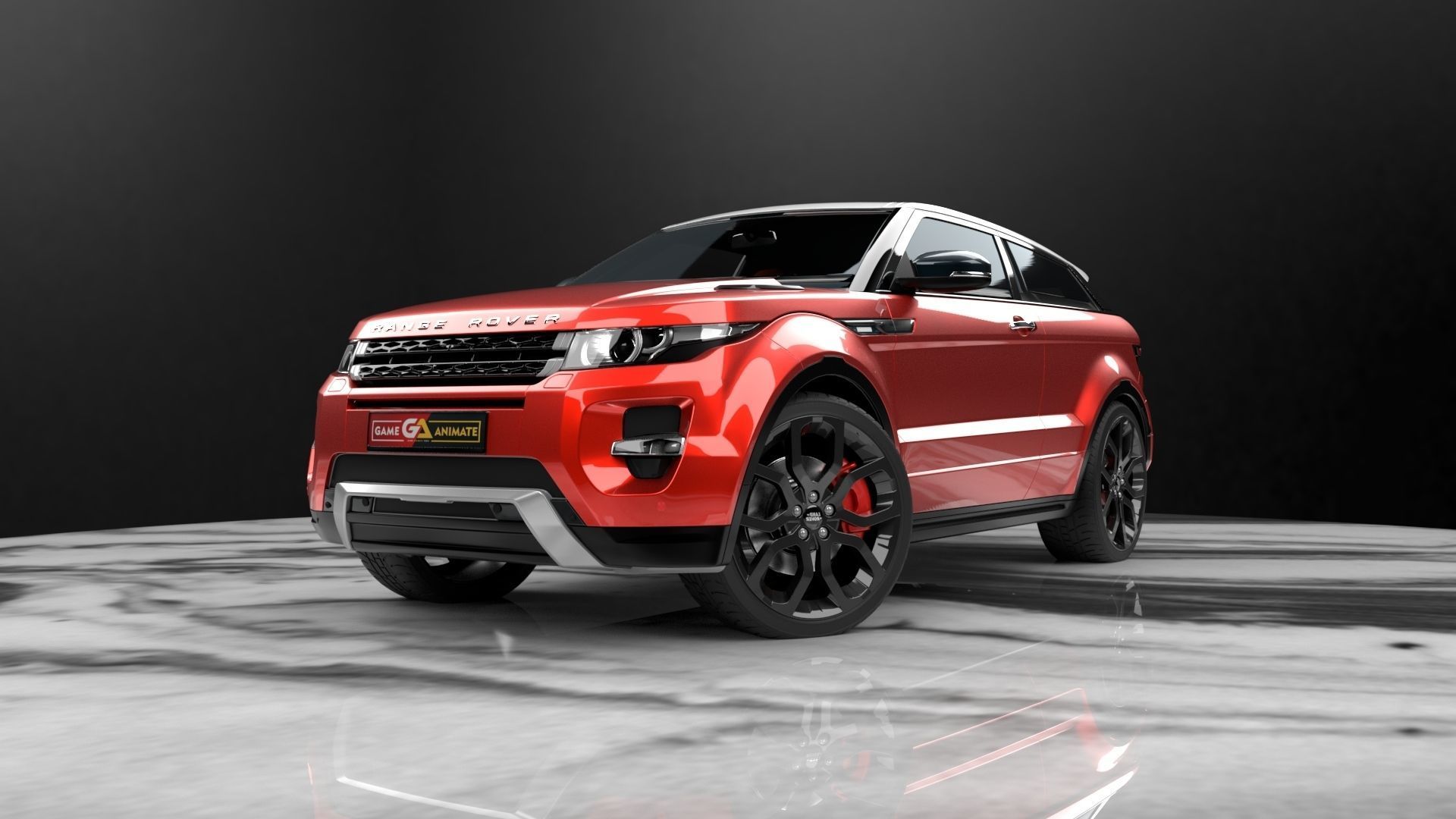 Range Rover Evoque Realistic 3D Car Model Low-poly 3D model_3