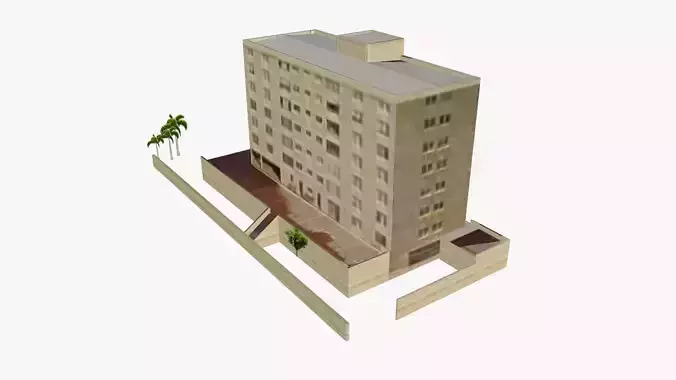 15 Pacific Street on Main Beach Low-poly 3D model