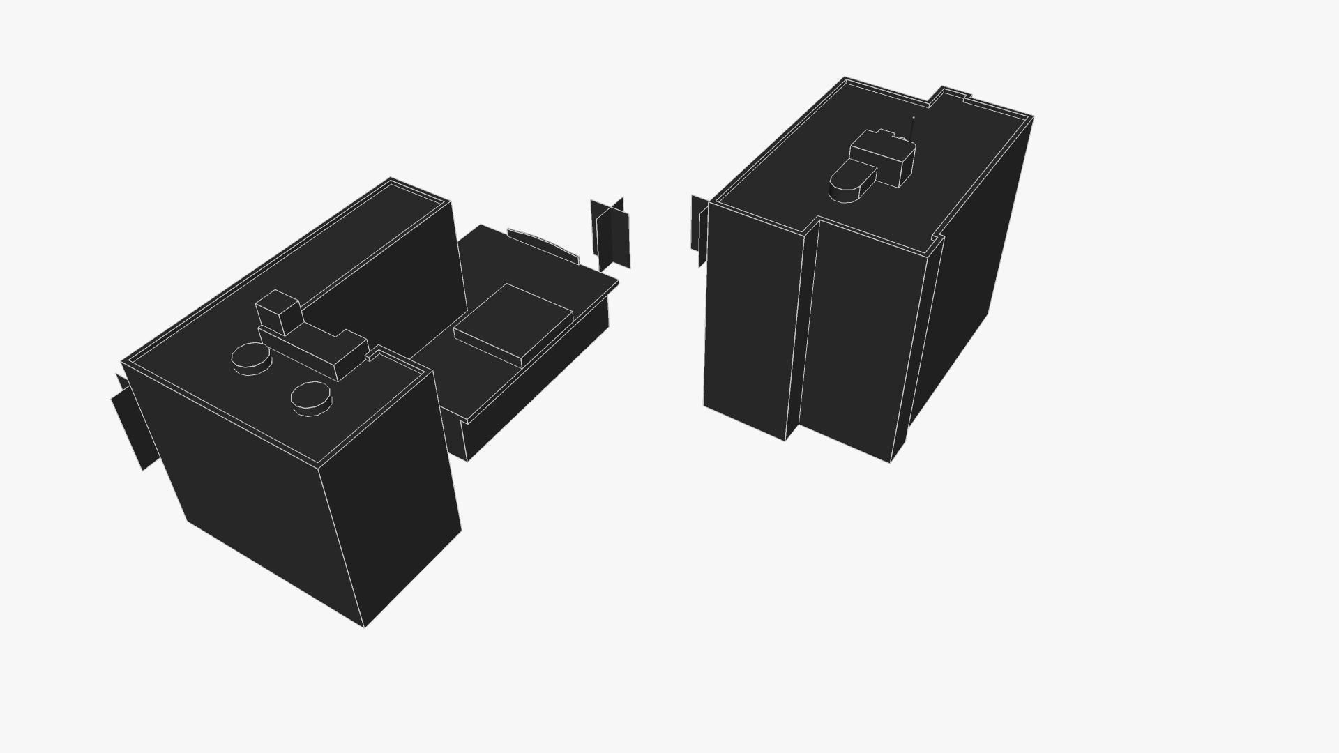 Outbak Jacks Restaurant Southport Building  Low-poly 3D model_5