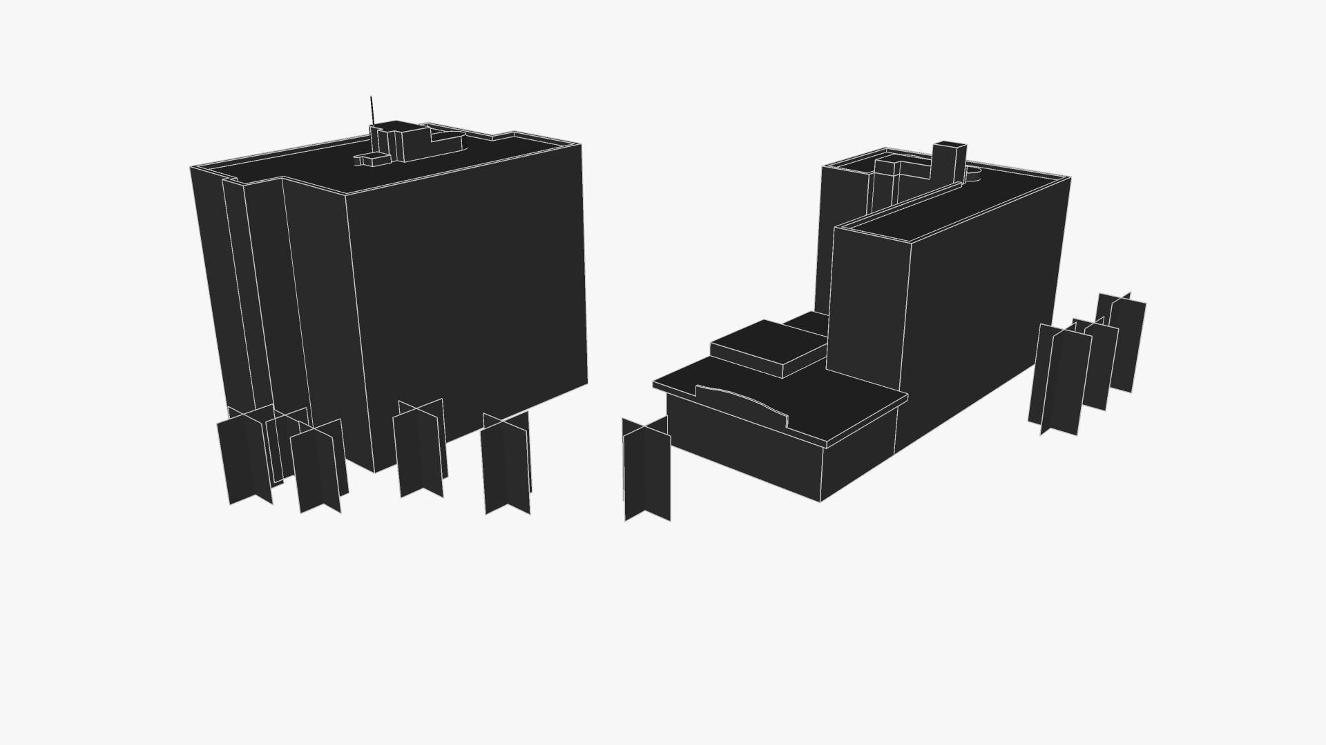 Outbak Jacks Restaurant Southport Building  Low-poly 3D model_3