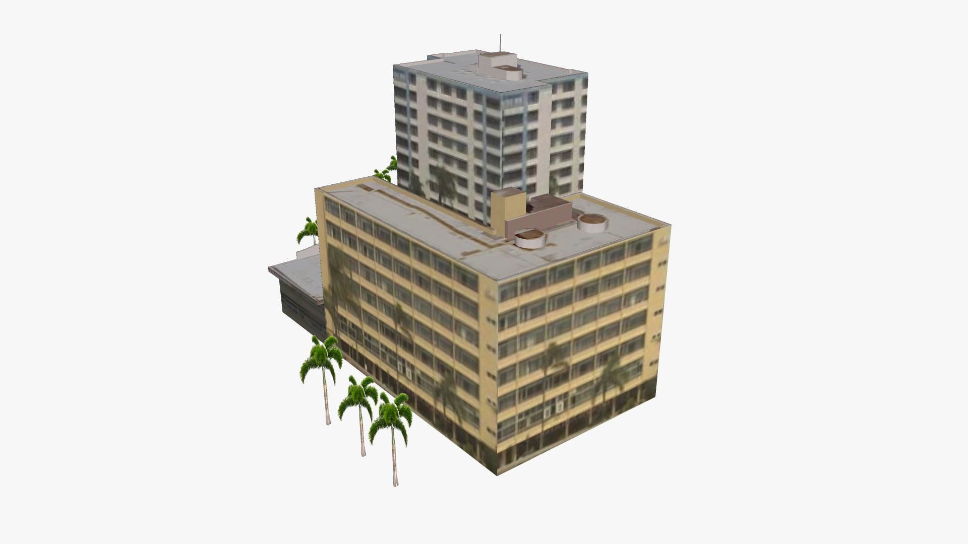 Outbak Jacks Restaurant Southport Building  Low-poly 3D model_1