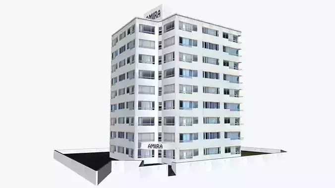 Amira Apartments Low-poly 3D model