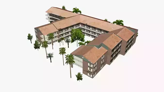 3642 Main Beach Parade Low-poly 3D model