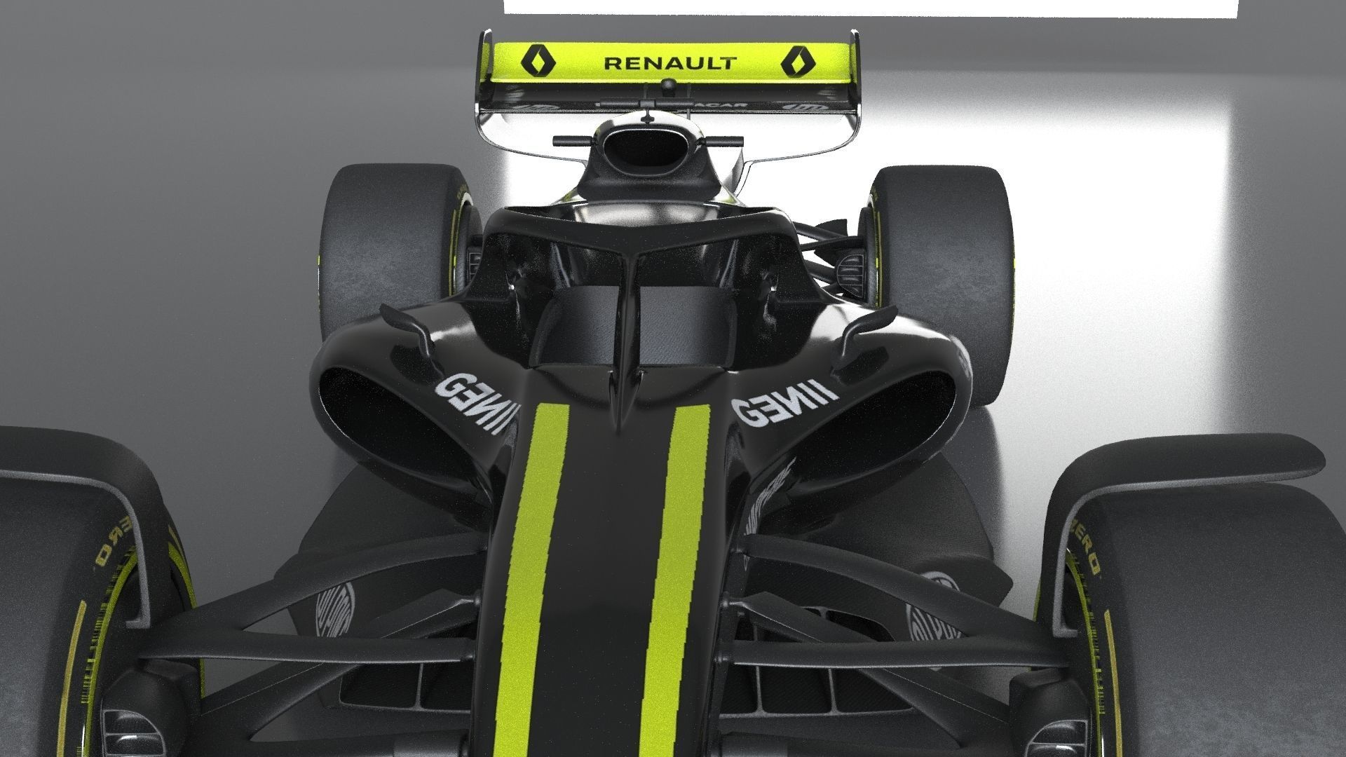 f1 renault 2021 - 2023 concept Low-poly 3D model_22