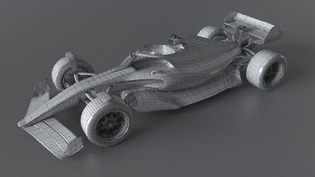 f1 renault 2021 - 2023 concept Low-poly 3D model_35