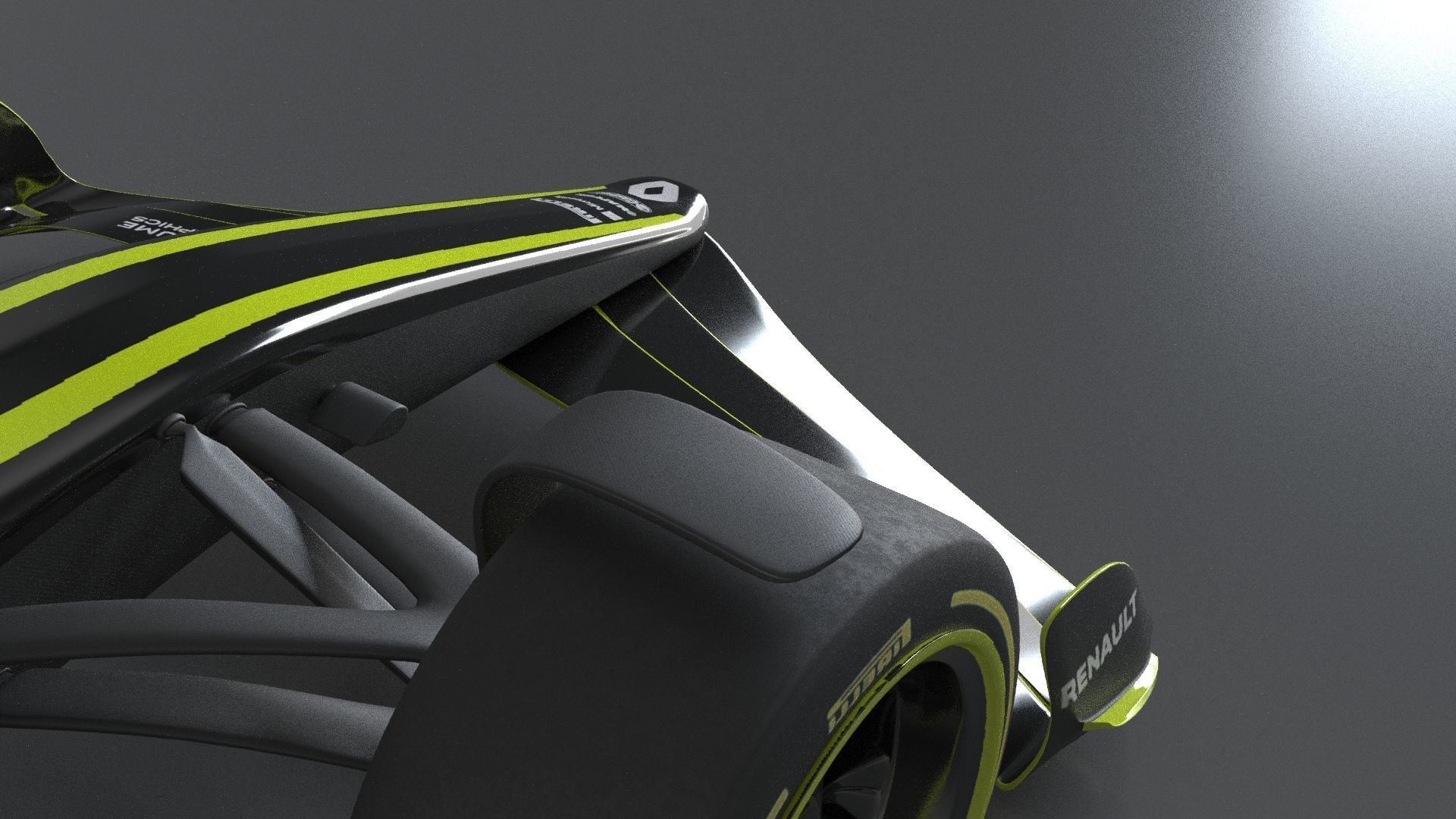 f1 renault 2021 - 2023 concept Low-poly 3D model_12