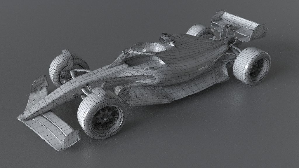 f1 renault 2021 - 2023 concept Low-poly 3D model_34