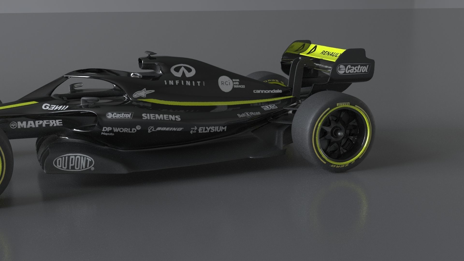 f1 renault 2021 - 2023 concept Low-poly 3D model_11