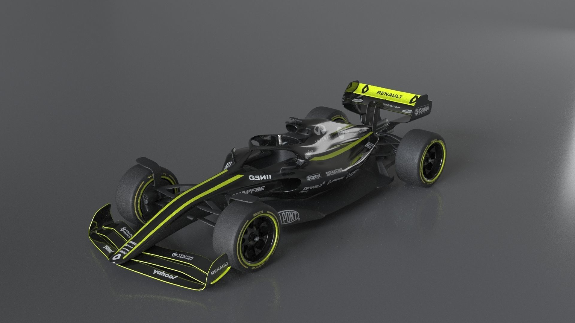 f1 renault 2021 - 2023 concept Low-poly 3D model_29