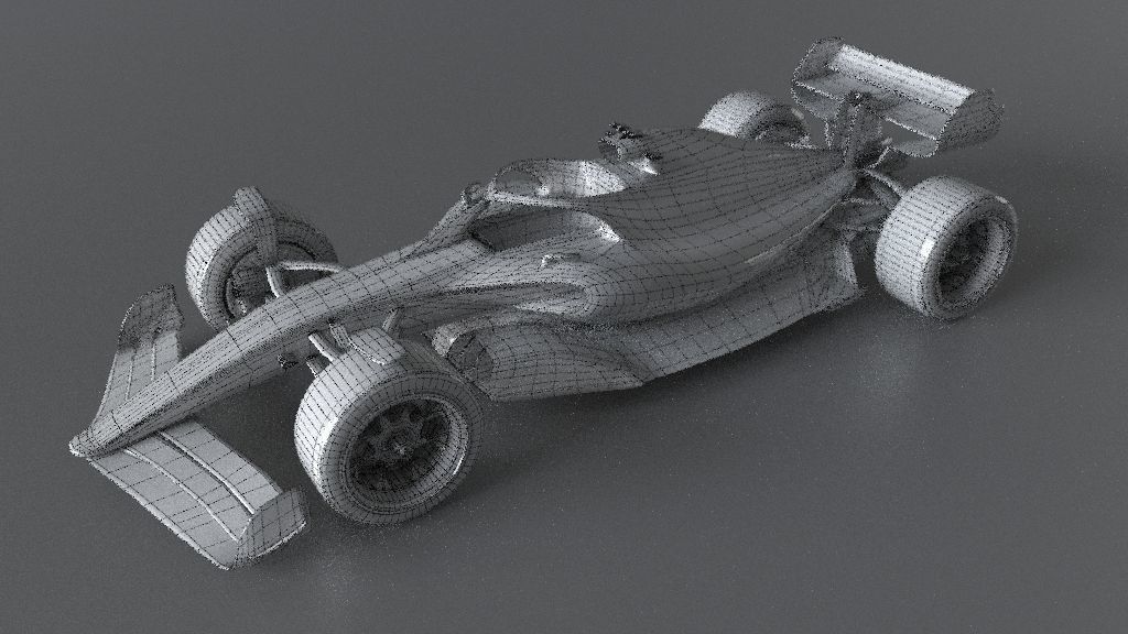 f1 renault 2021 - 2023 concept Low-poly 3D model_32