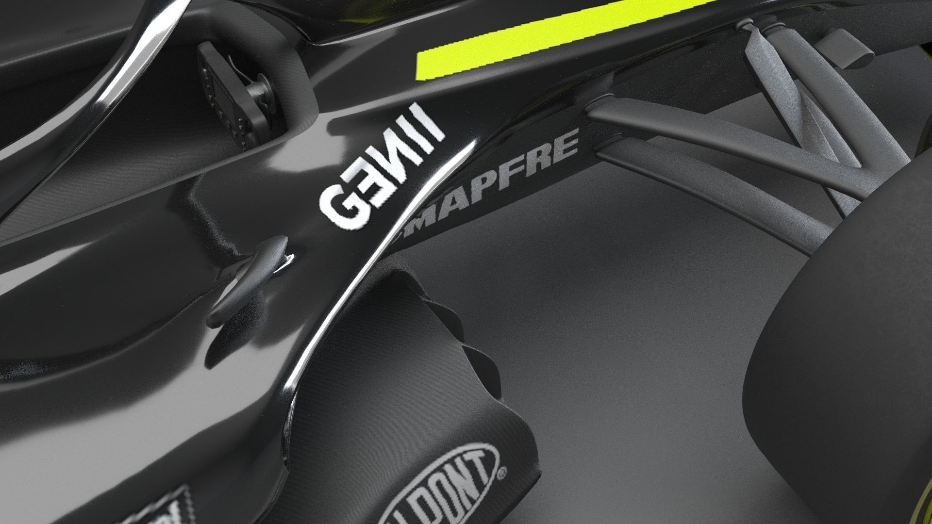 f1 renault 2021 - 2023 concept Low-poly 3D model_13