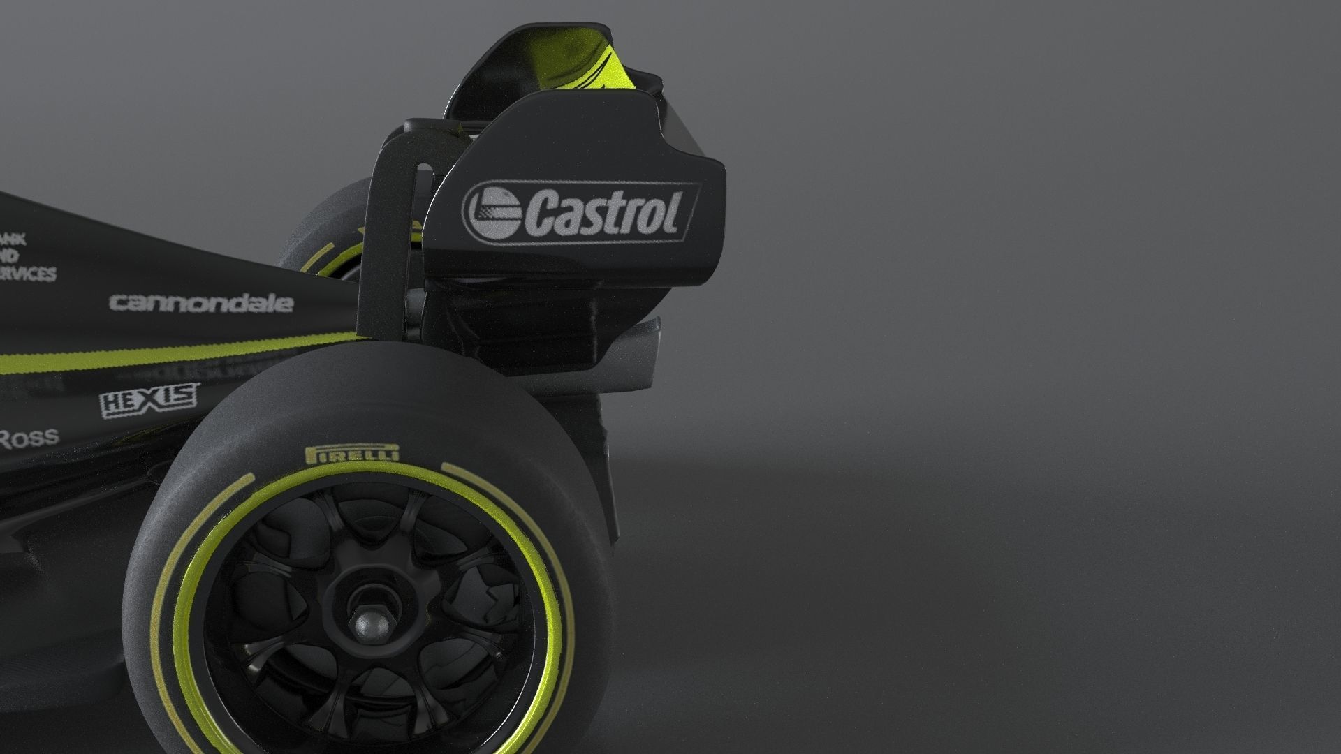 f1 renault 2021 - 2023 concept Low-poly 3D model_27
