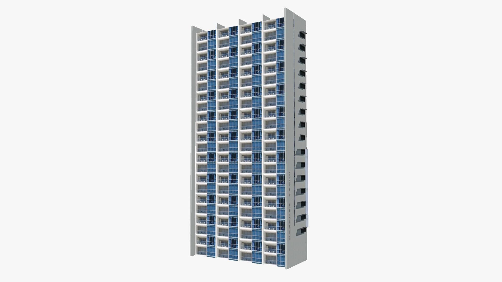 Ocean Pacific Resort Low-poly 3D model_3