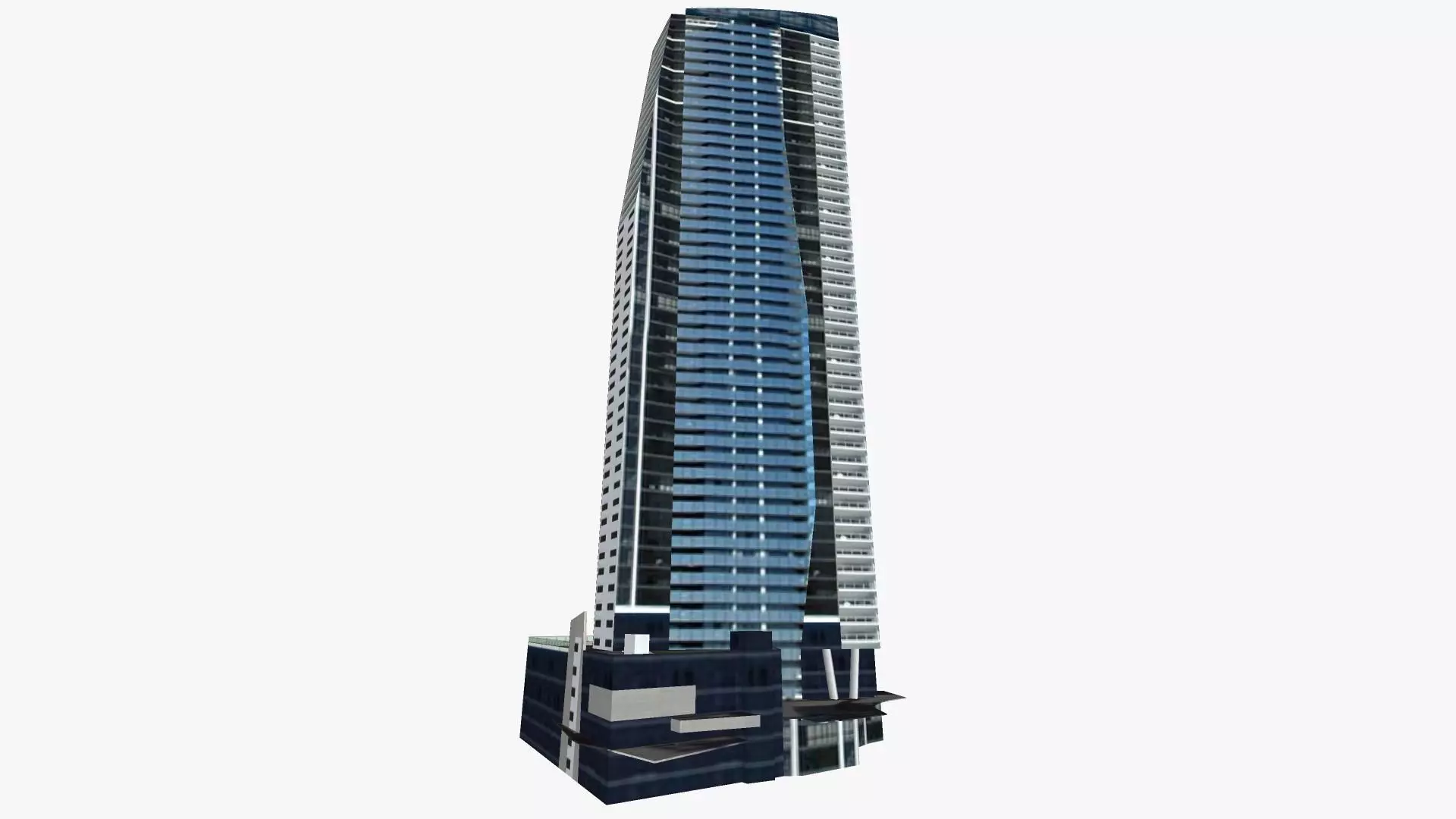 Circle On Cavill South Tower Low-poly 3D model