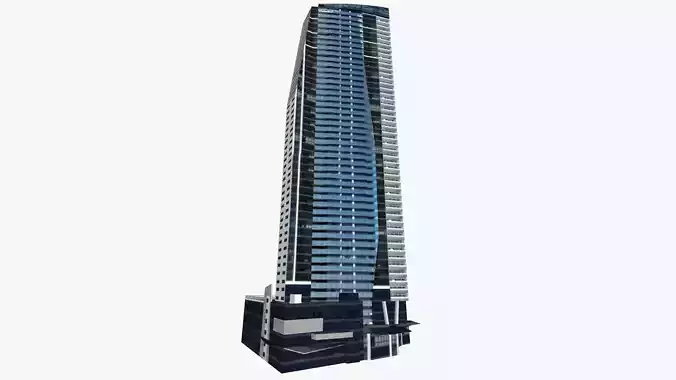 Circle On Cavill South Tower Low-poly 3D model