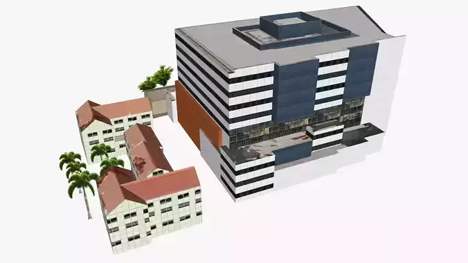 1 High Street Southport Low-poly 3D model