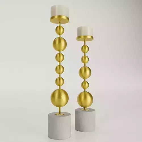 Everly Quinn Metal Candlestick Set