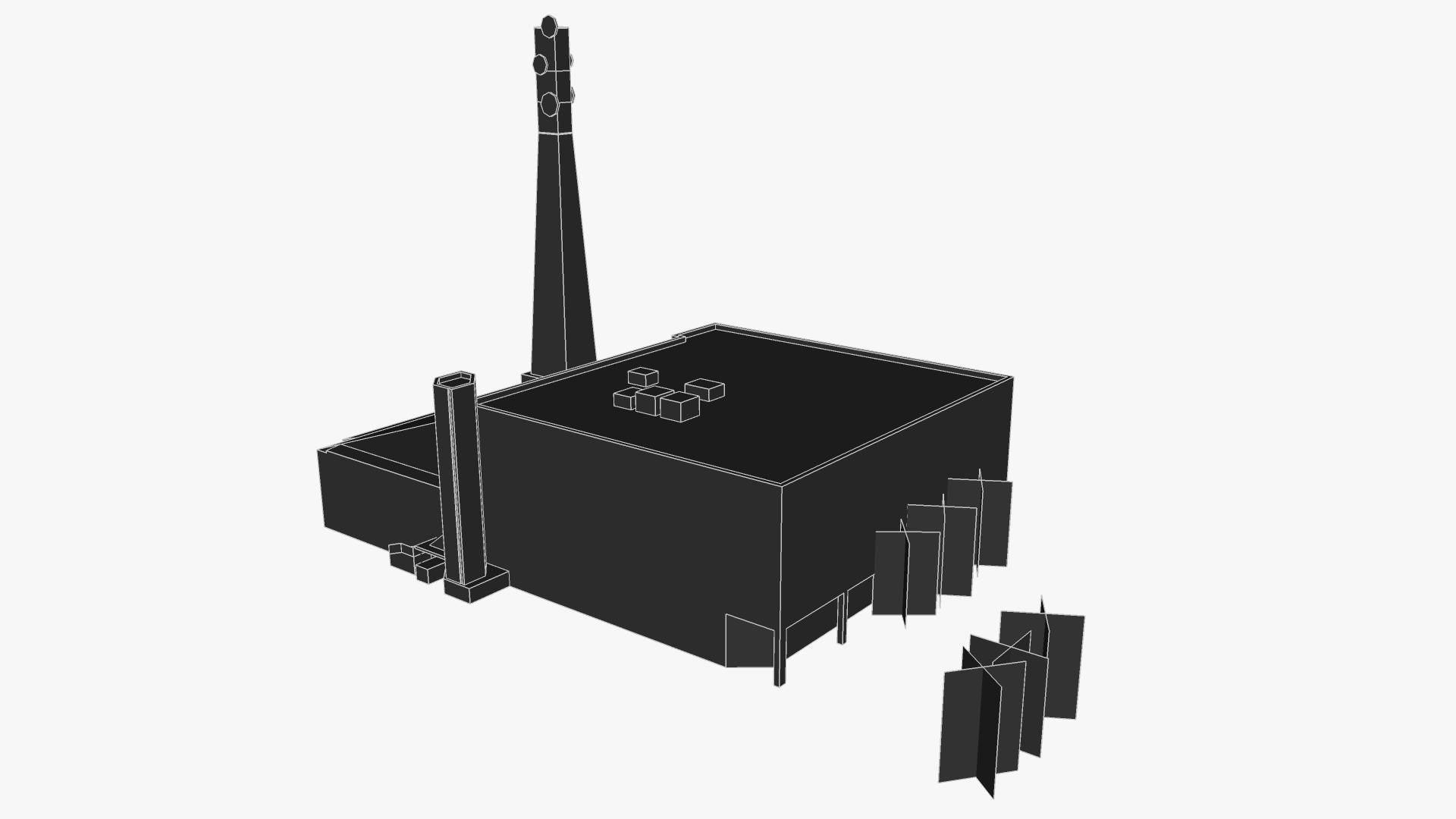 DSE Building Low-poly 3D model_3