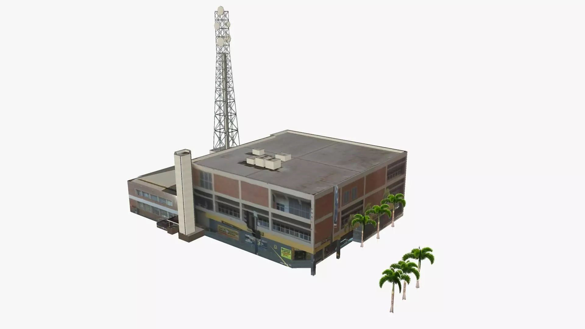 DSE Building Low-poly 3D model_0