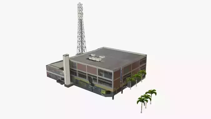 DSE Building Low-poly 3D model