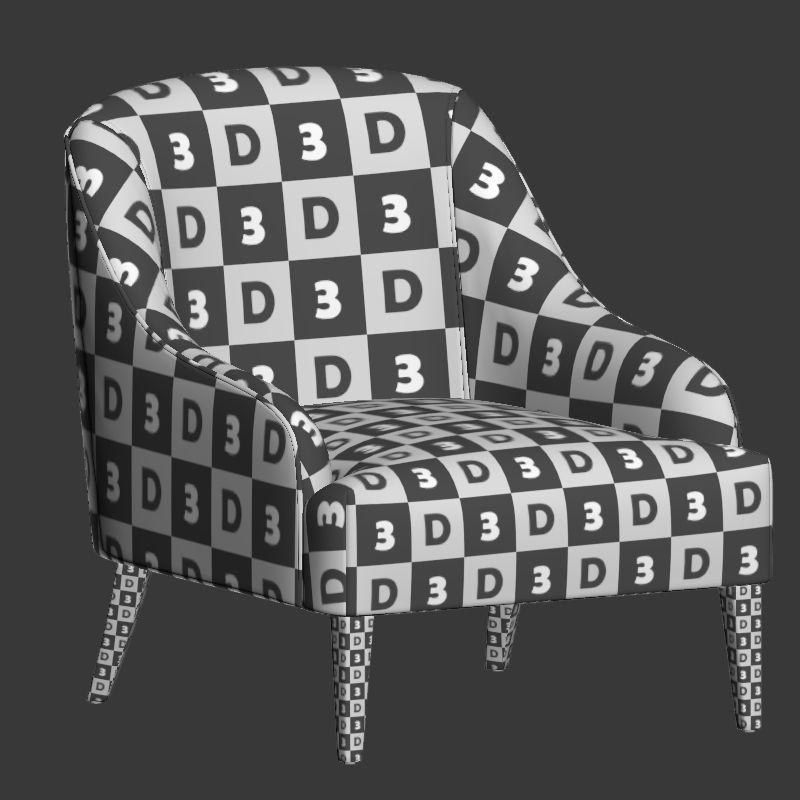 Shiflet Armchair Wayfair 3D model_3