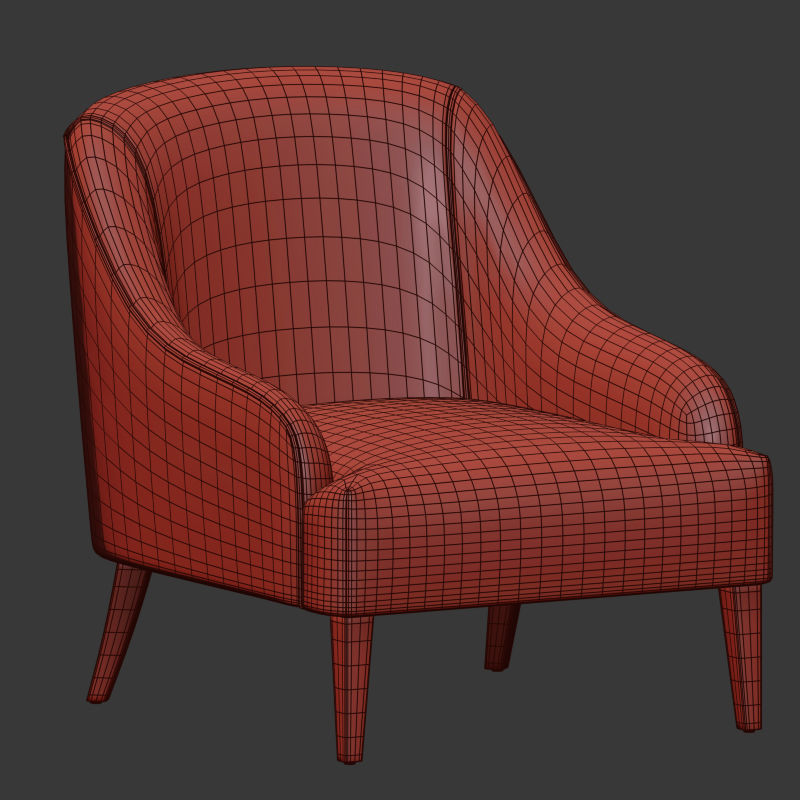 Shiflet Armchair Wayfair 3D model_4