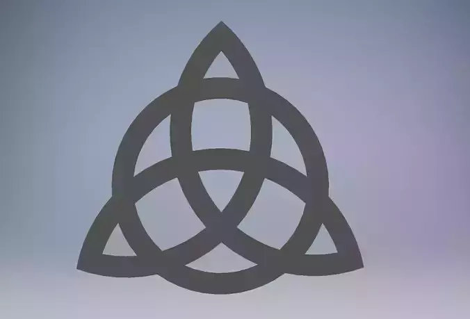 Trikvetr celtic trinity symbol 3D print model