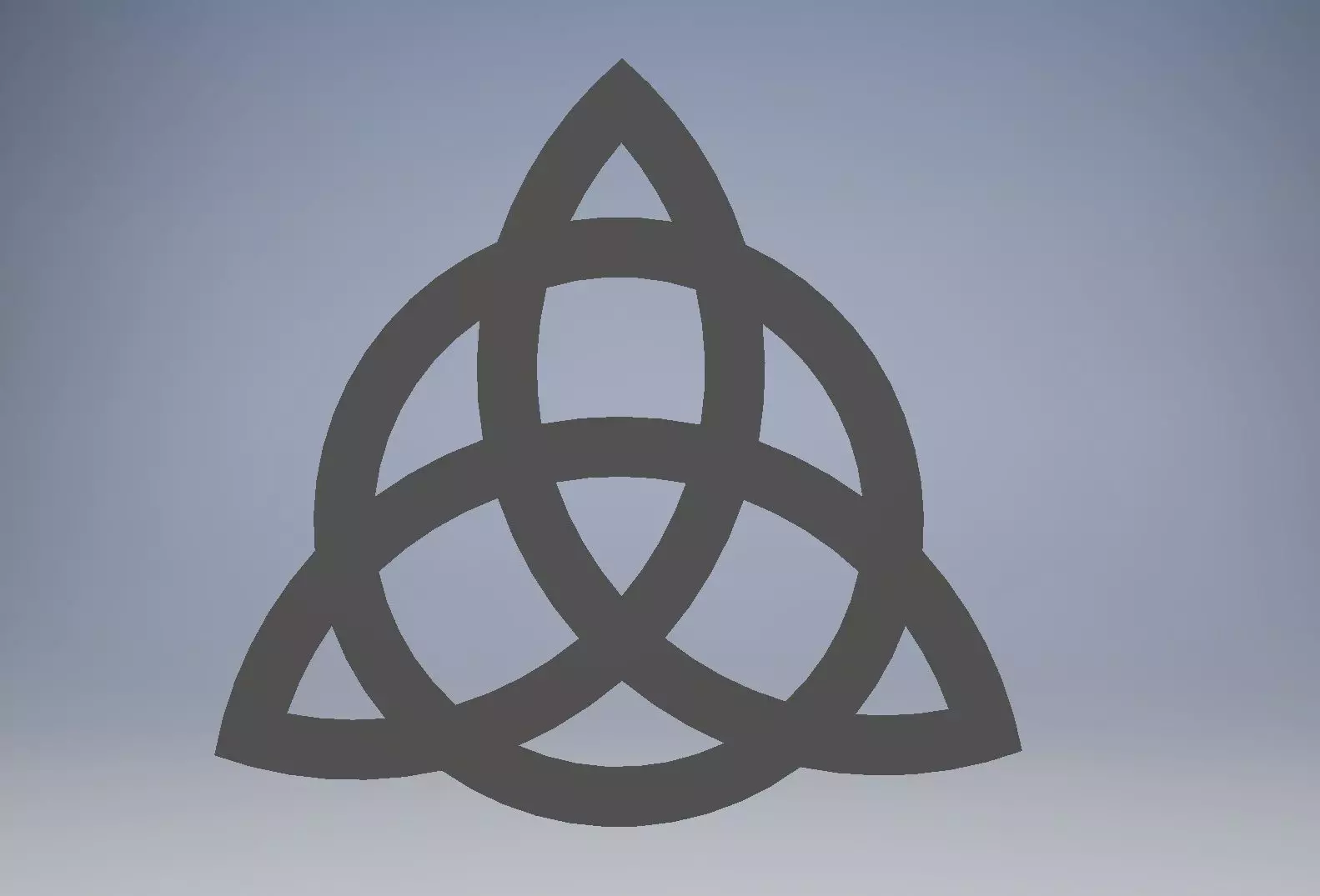 Trikvetr celtic trinity symbol 3D print model