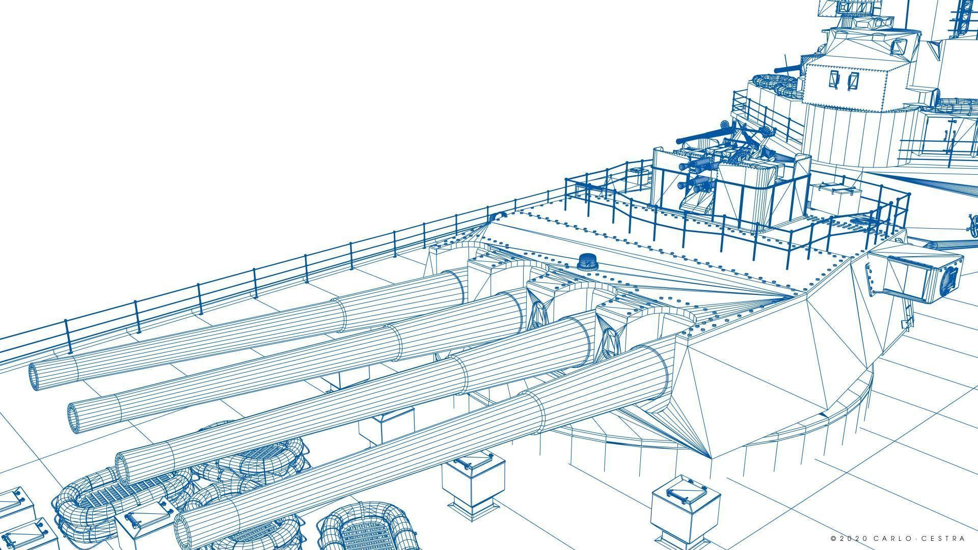 BATTLESHIP HMS PRINCE OF WALES 3D model_24