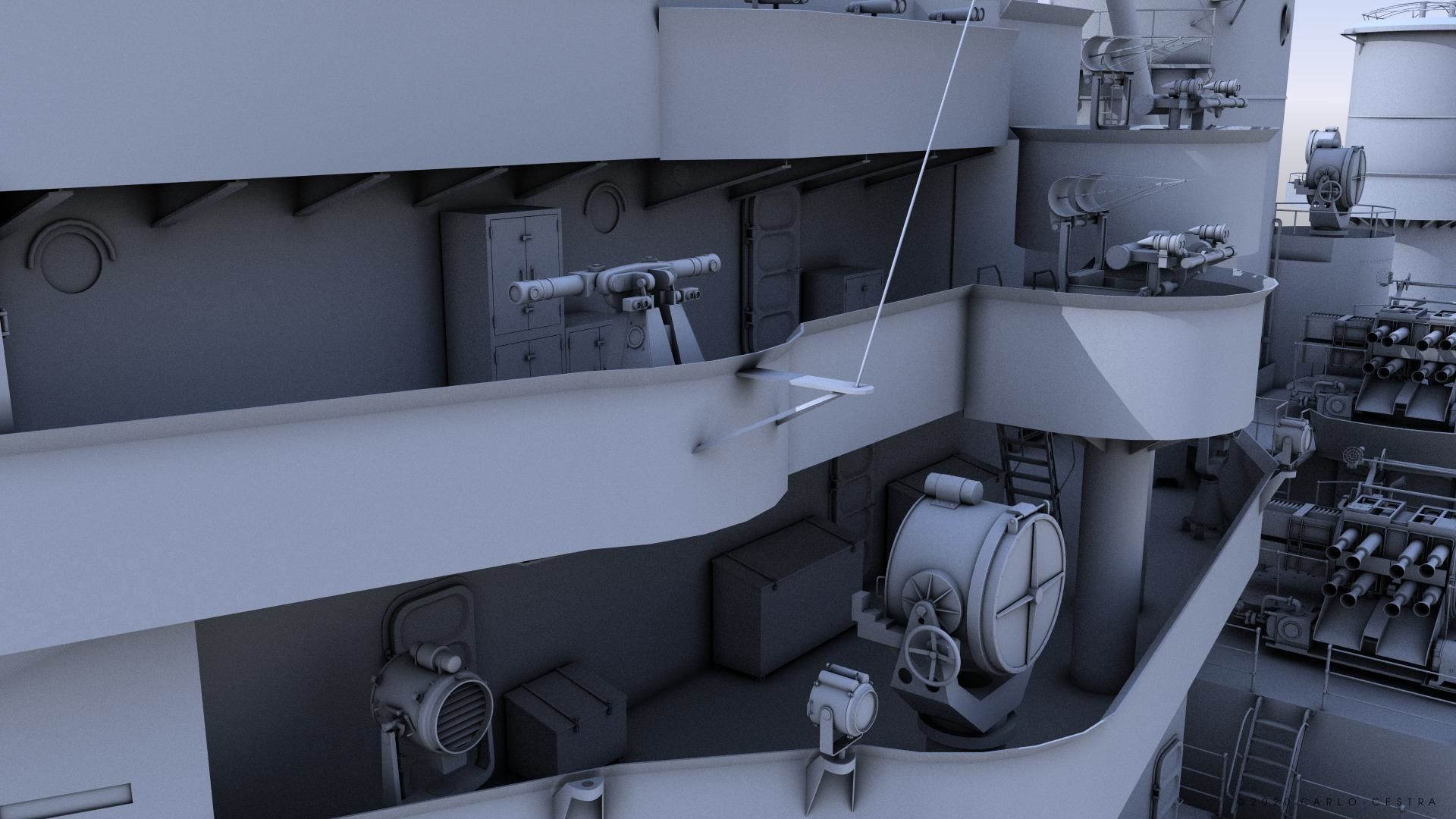 BATTLESHIP HMS PRINCE OF WALES 3D model_14