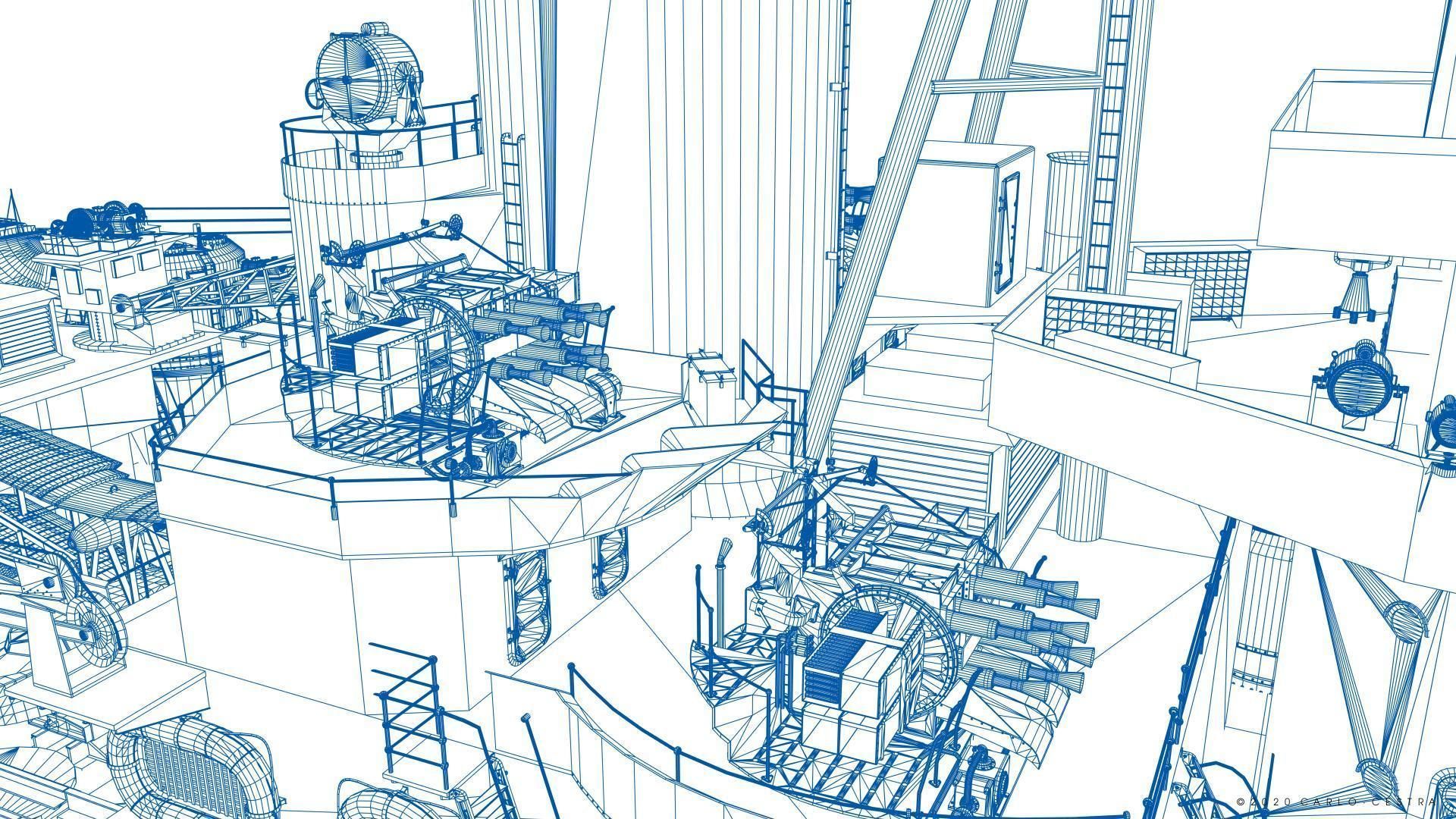 BATTLESHIP HMS PRINCE OF WALES 3D model_20