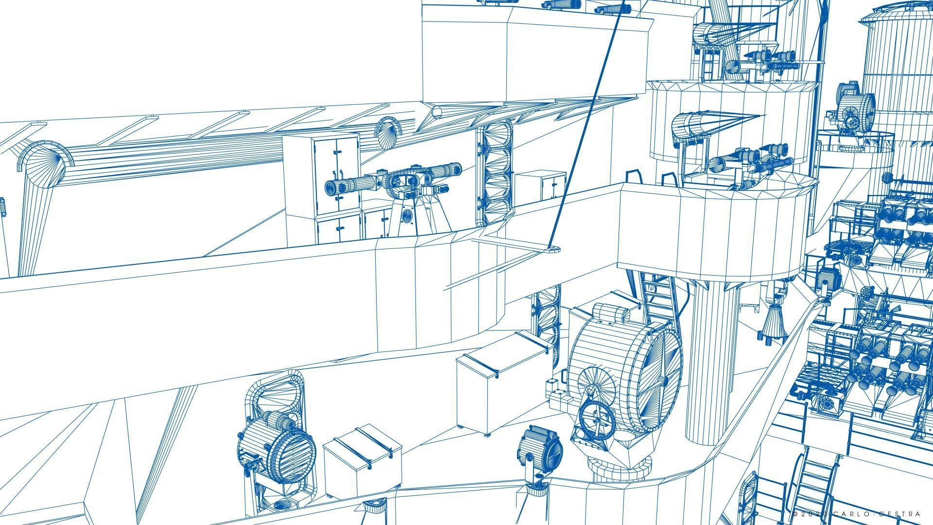 BATTLESHIP HMS PRINCE OF WALES 3D model_29