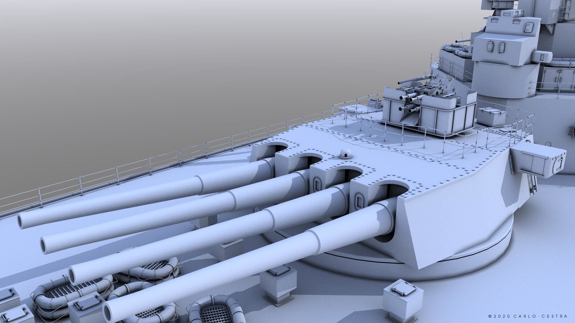 BATTLESHIP HMS PRINCE OF WALES 3D model_9
