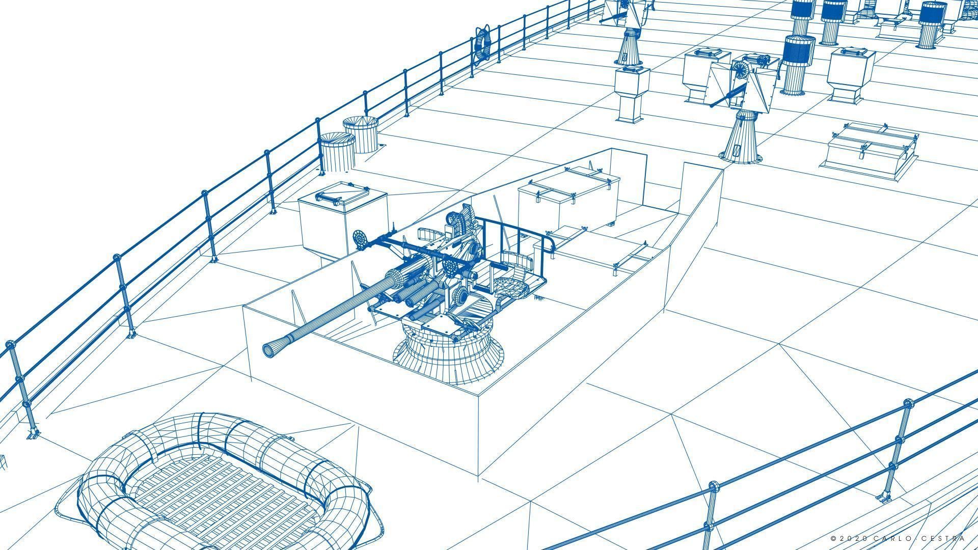 BATTLESHIP HMS PRINCE OF WALES 3D model_25