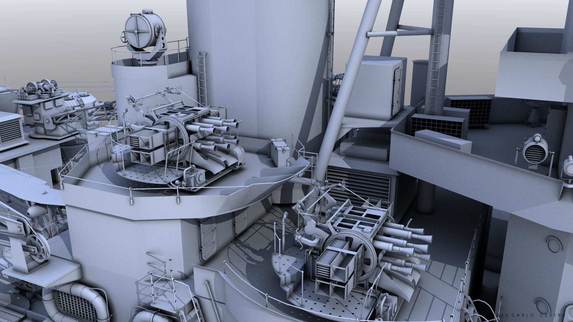 BATTLESHIP HMS PRINCE OF WALES 3D model_5