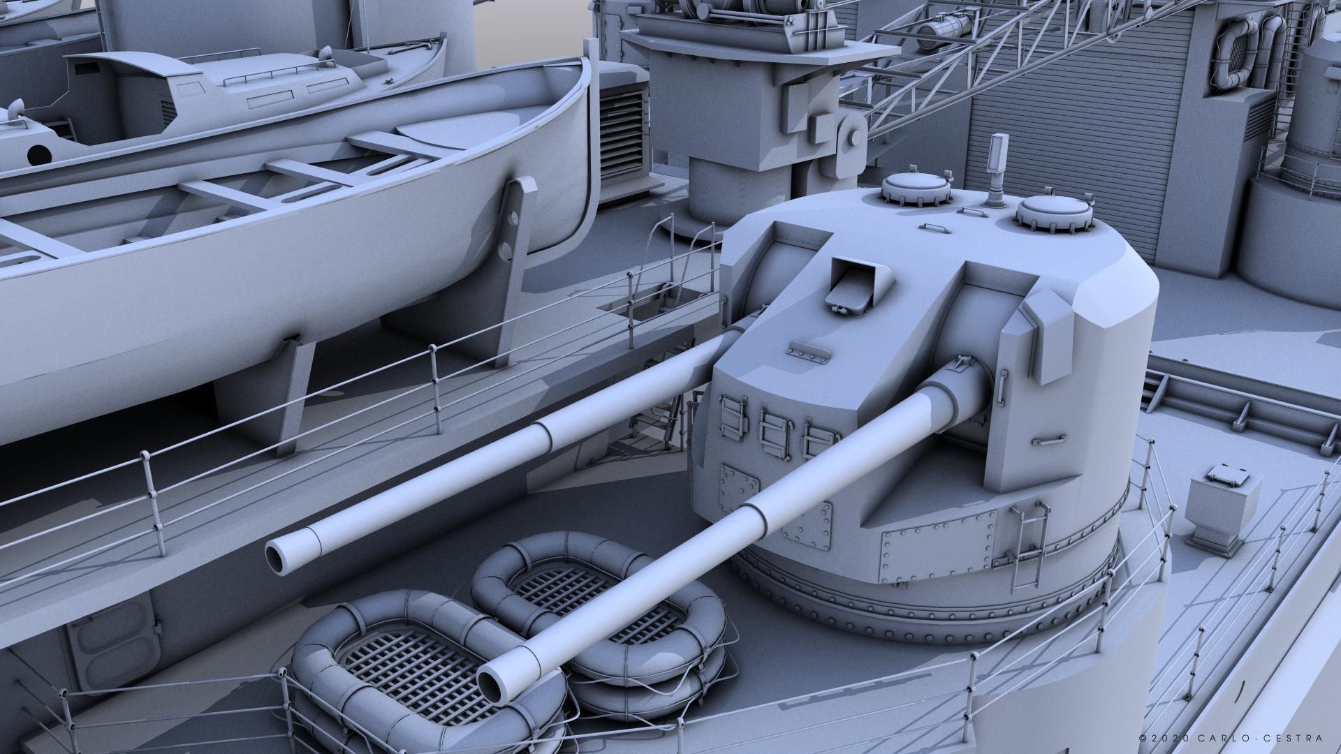 BATTLESHIP HMS PRINCE OF WALES 3D model_7