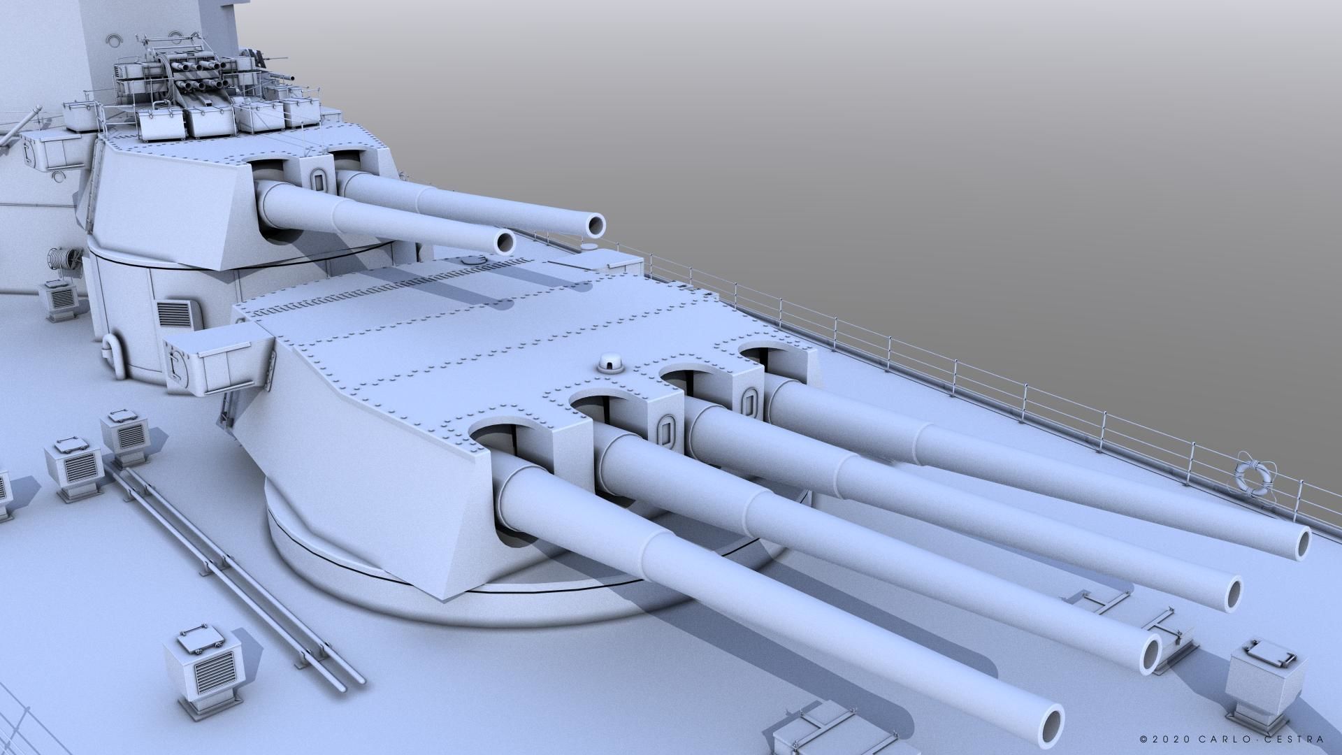 BATTLESHIP HMS PRINCE OF WALES 3D model_3